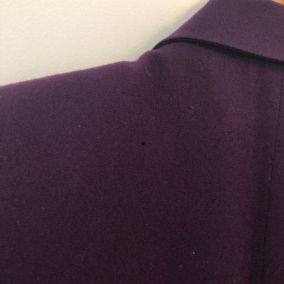 Talbots purple wool blazer size 8 - Picture 4 of 7